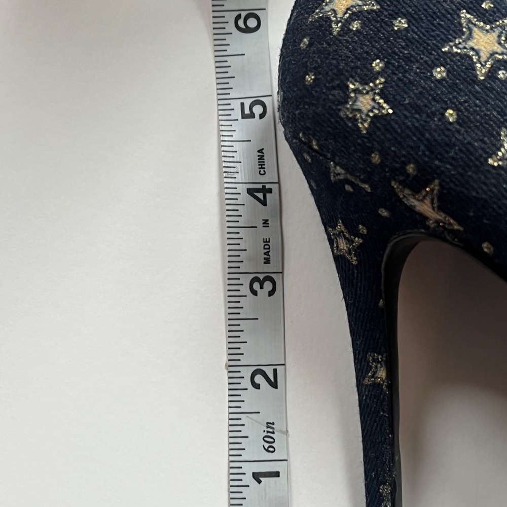 Free People Charles By Charles David Denim Star Stiletto Heels Women's size 9M - Picture 3 of 8